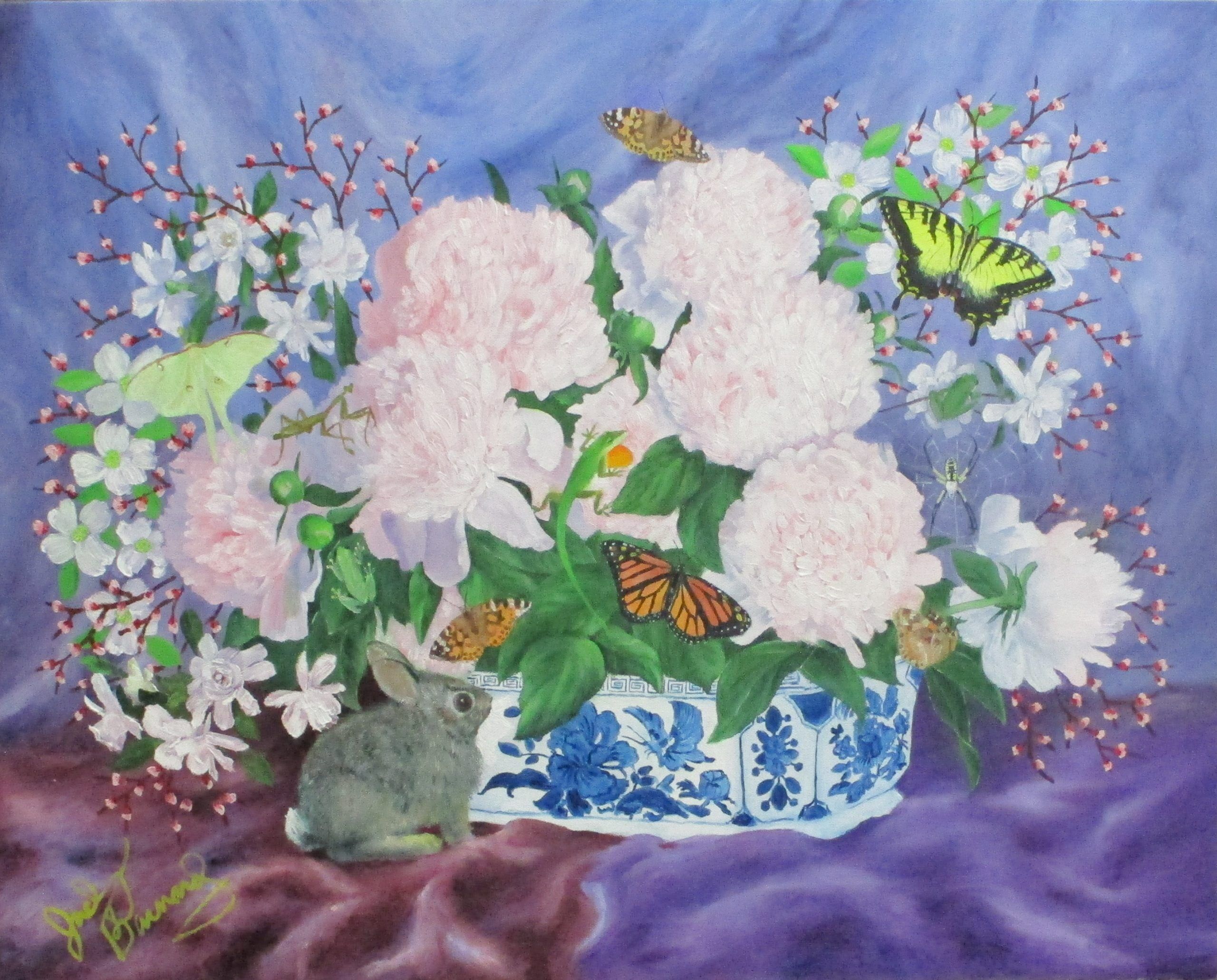 Flowers and Friends - Peonies II